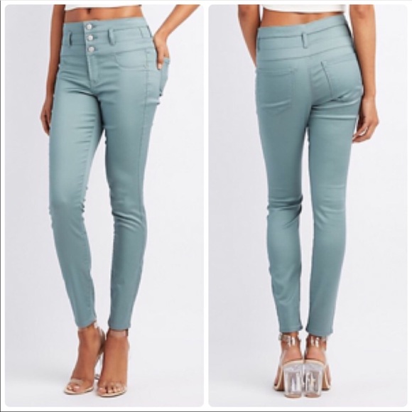 Charlotte Russe Refuge Hi-Waist Super Skinny Jeans - Picture 1 of 5